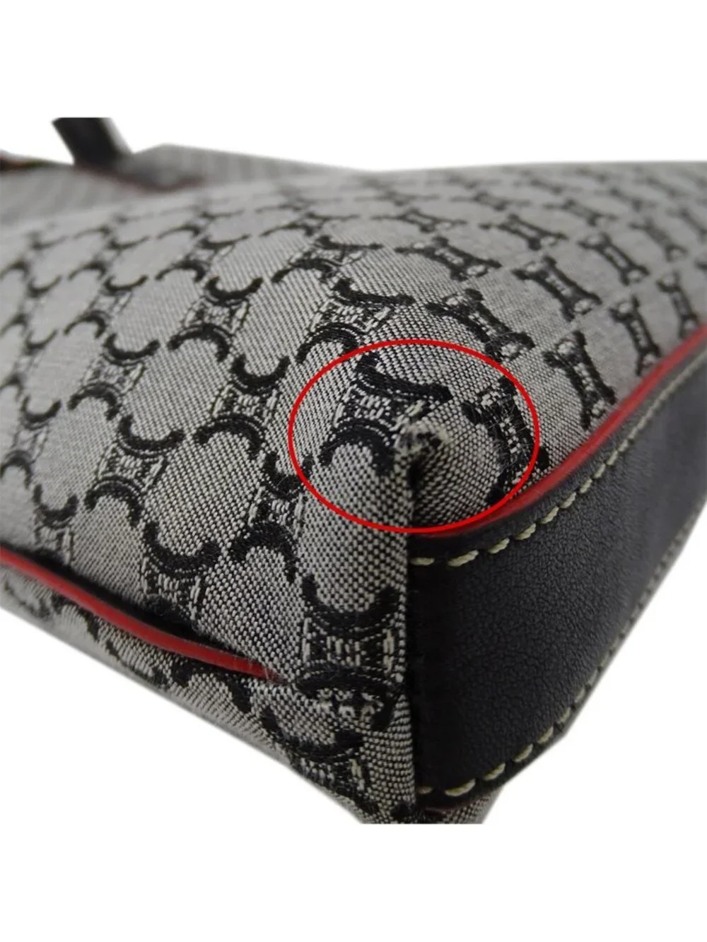 Celine Tote Macadam Canvas Black Going Out Adults Simple